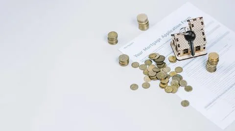 Money keys application form . High quality and resolution beautiful photo Stock Photos