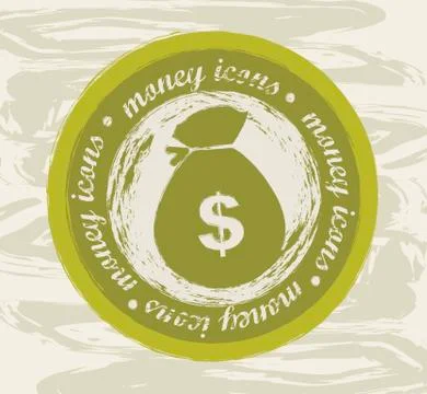 Money label, Editable Vector Illustration. EPS 10 Stock Illustration