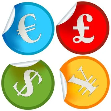 Money label Illustrazione stock