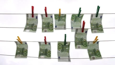 Money laundering concept Vídeos de archivo 8224642