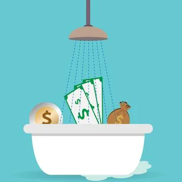Money laundering concept Stock Illustration