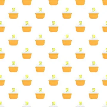 Money laundering concept seamless pattern with cash in basin Illustrazione stock