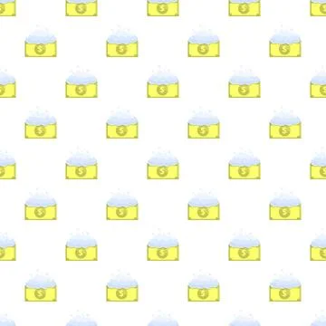 Money laundering concept seamless pattern with dollar bills Stock Illustration