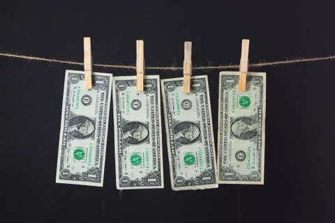 Money laundry concept Foto stock