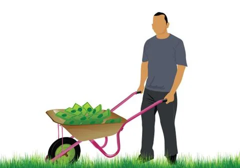 Money laundry Stock Illustration