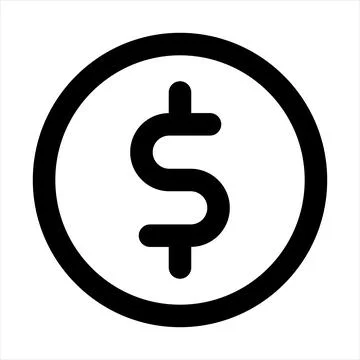 Money line icon vector illustration isolated on white background Stock Illustration