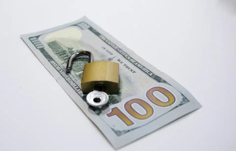 Money with locker Stock Photos