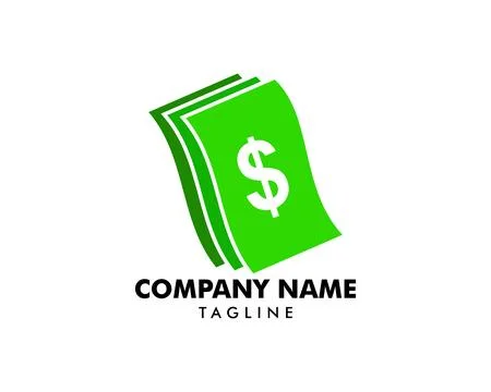 Money Logo Design Vector Template 库存插图