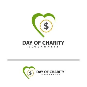 Money love logo vector template. Creative Money Love logo design concepts. .. Stock Illustration