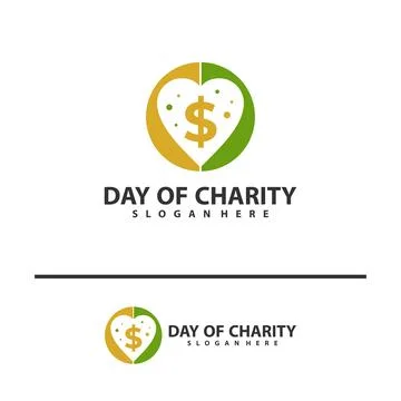 Money love logo vector template. Creative Money Love logo design concepts. .. Stock Illustration
