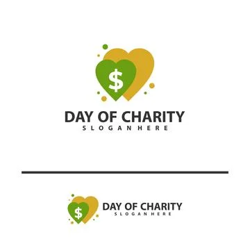 Money love logo vector template. Creative Money Love logo design concepts. .. Ilustração Stock