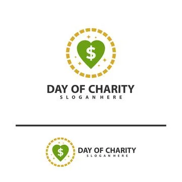 Money love logo vector template. Creative Money Love logo design concepts. .. Stock Illustration