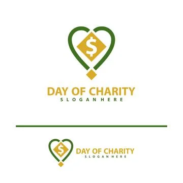 Money love logo vector template. Creative Money Love logo design concepts. .. Stock Illustration