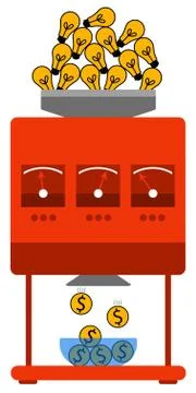 Money machine Illustrazione stock