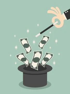 Money of Magic Illustrazione stock