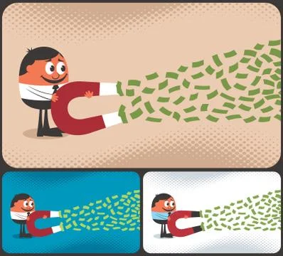 Money Magnet Stock Illustration