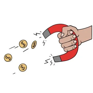 Money magnet 스톡 일러스트