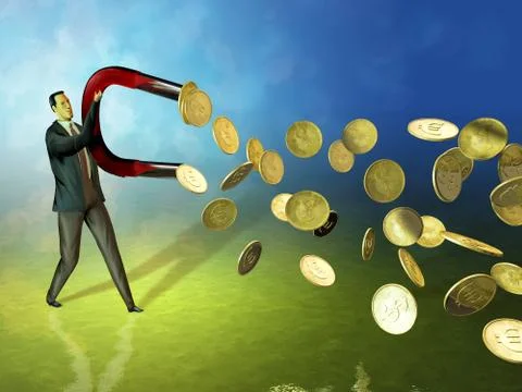 Money magnet Stock Illustration