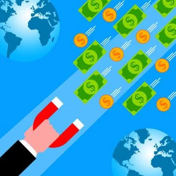 Money magnet Stock Illustration