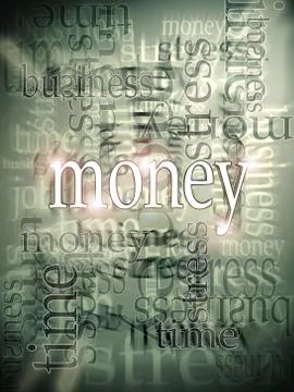 Money making abstract background with text Stock Illustration