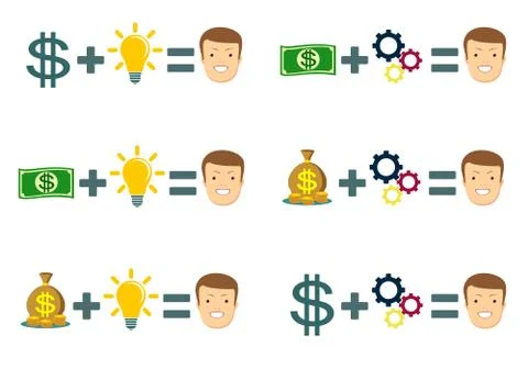 Money making formula. Stock Illustration