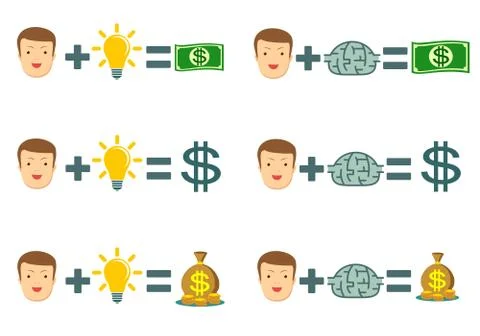 Money making formula. Stock Illustration