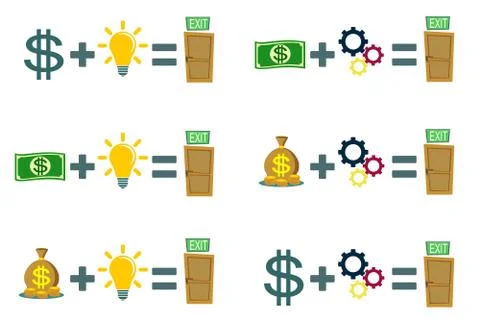 Money making formula. Stock Illustration