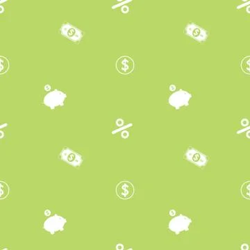 Money Making Seamless Financial Pattern Stock Illustration