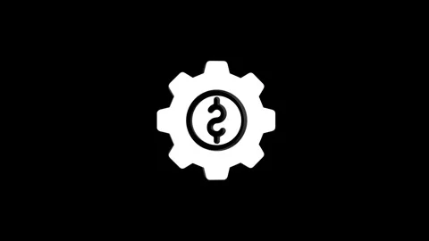 Money management 3D rendering rotating gear mechanism wheel for teamwork su.. 動画素材 313463598