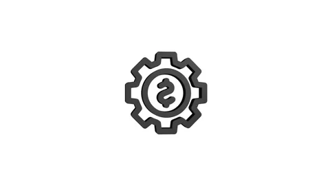 Money management 3D rendering rotating gear mechanism wheel for teamwork su.. 動画素材 313463607