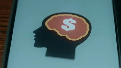 Money mind thinking brain, presentation Stock Footage 310054403