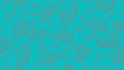 Money minimalist doodle pattern Stock Footage 328972946