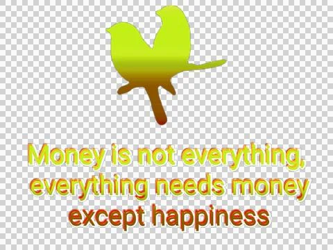 Money is not everything Stock Illustration