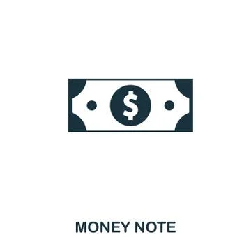 Money Note icon. Flat style icon design. UI. Illustration of money note icon Stock Illustration