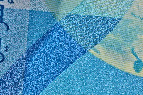 Money notes texture close-up macro Stock Photos