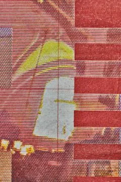 Money notes texture close-up macro Stock Photos