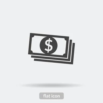 Money pack icon, Black vector is type EPS10 Stock Illustration