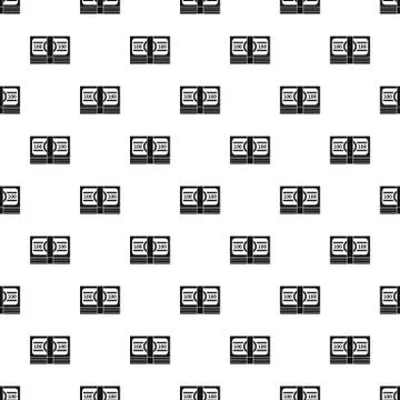 Money pack pattern, simple style Stock Illustration