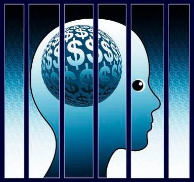 Money Paranoia Stock Illustration