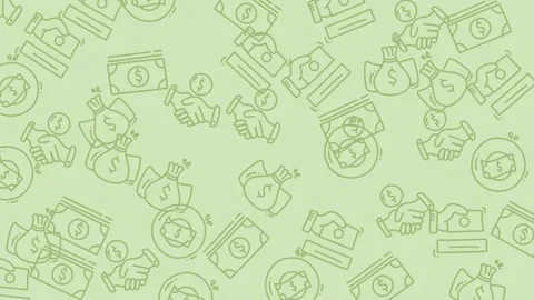 Money Pattern Background - Financial Prosperity and Investment Success. Stock Footage 321851024