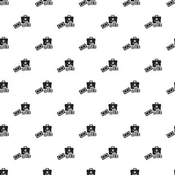 Money pattern seamless vector Stock Illustration