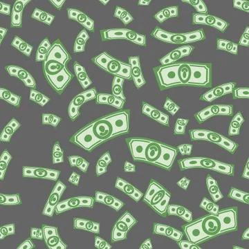 Money patterns seamless, money background from dollars Illustrazione stock