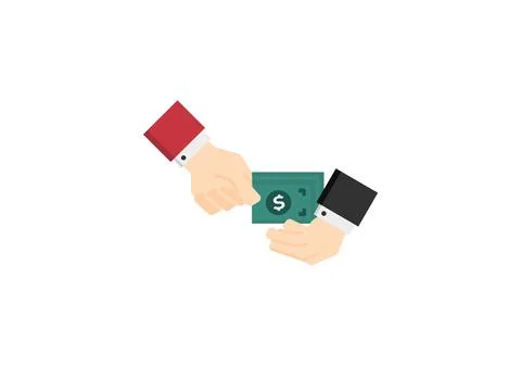 Money payment action vector isolated on white background 03 Stock Illustration
