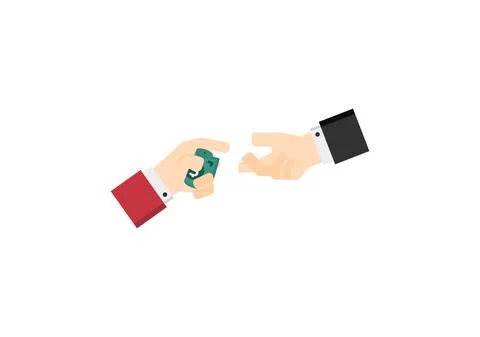 Money payment action vector isolated on white background 02 Stock Illustration