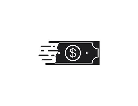 Money payment transfer icon. Vector illustration. Flat design. Stock Illustration
