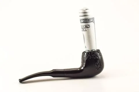 Money in a pipe Stock Photos