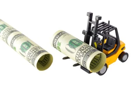 Money pipelining Stock Photos