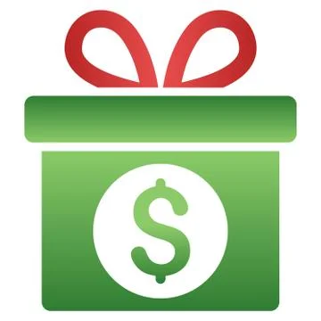 Money Prize Gradient Vector Icon Illustrazione stock