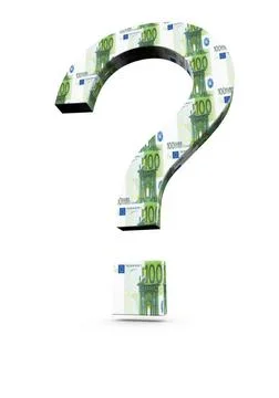 Money problems or solutions question mark made of money Copyright: xZoonar... Stock Photos