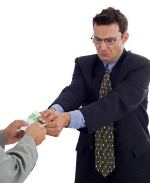 Money pulling Stock Photos